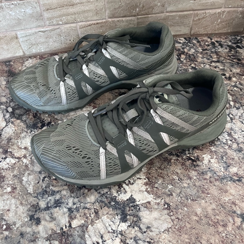 Merrell Olive Green Athletic Shoes